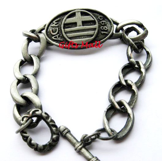 AC Milan FC Club Football Sport Metal Bangle Bracelet New