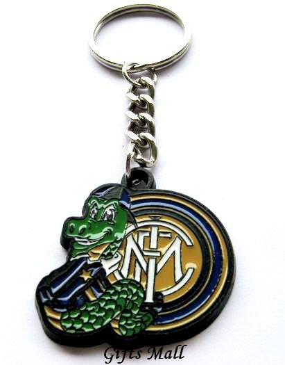Inter Milan Football Sport FC Club Metal Key Chain Ring