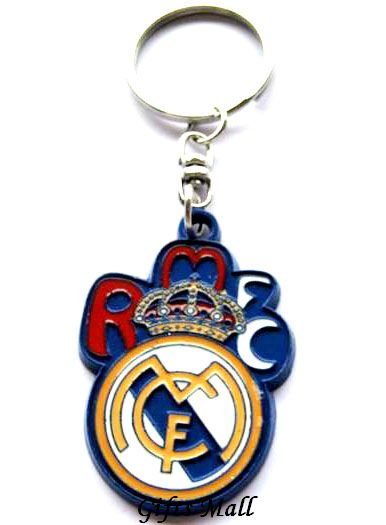 Real Madrid Football Sport FC Club Metal Key Chain Ring