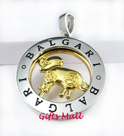 Horoscope Zodiac Constellation Stainless Steel Necklace Pendant Aries