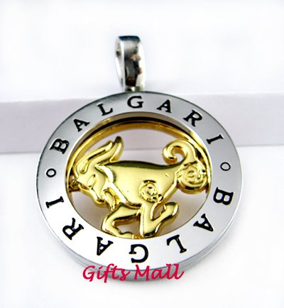 Horoscope Zodiac Constellation Stainless Steel Necklace Pendant Capricorn