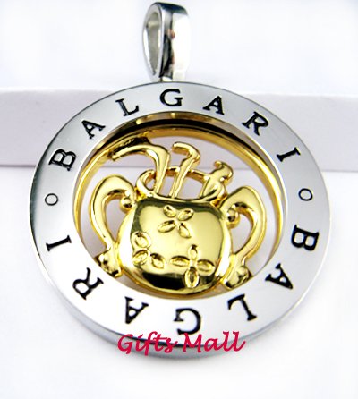 Horoscope Zodiac Constellation Stainless Steel Necklace Pendant Aquarius