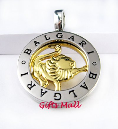 Horoscope Zodiac Constellation Stainless Steel Necklace Pendant Leo