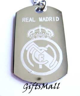 Real Madrid FC Club Football Sport Soccer Dog Tag Necklace