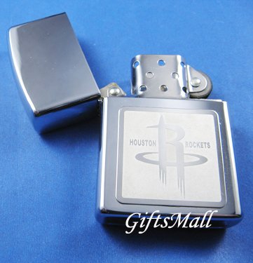 Stainless Steel Cigarette Lighter NBA Houston Rockets
