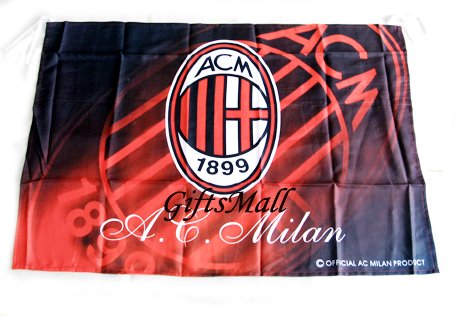 FC Club Sports Football Soccer Official Team Flag AC Milan