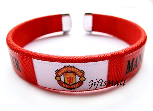 Manchester United FC Club Football Sport Adjustable Bangle Bracelet New