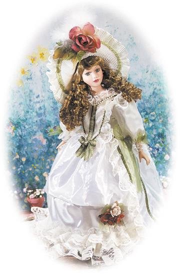 18" Porcelain Victorian Doll - Gwyneth