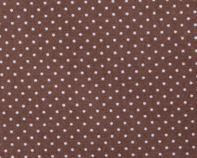 mini dots//linens//brown