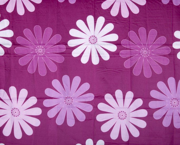 Floral dark pink//cotton//satin