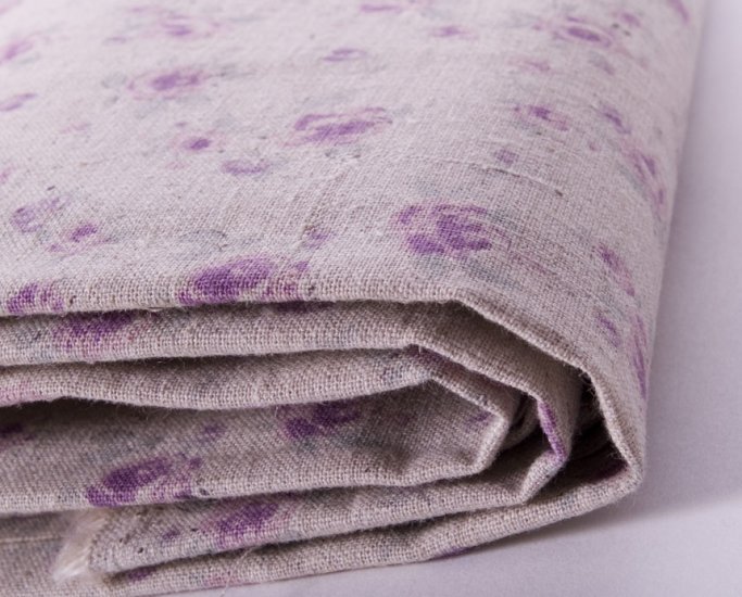 Natural flower//linens//purple