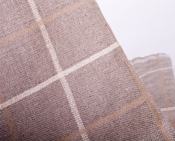 Graceful checks linen//linens//wide width