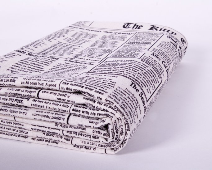 vintage newspaper//linens//