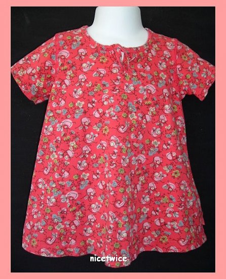 Oilily Girl Birdie Blah Blah S-Rosa Dress 92 2T