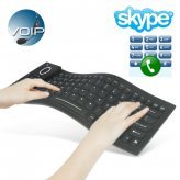 Flexible Keyboard with Skype Internet Phone (VOIP)