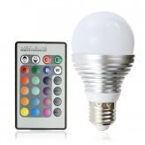 LED Color Changing Light Bulb - 16 Color LED Lamp with Remote