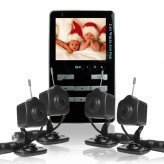 Wireless Baby Monitor Set - 2.4GHz MP4 + 4 Wireless Cameras