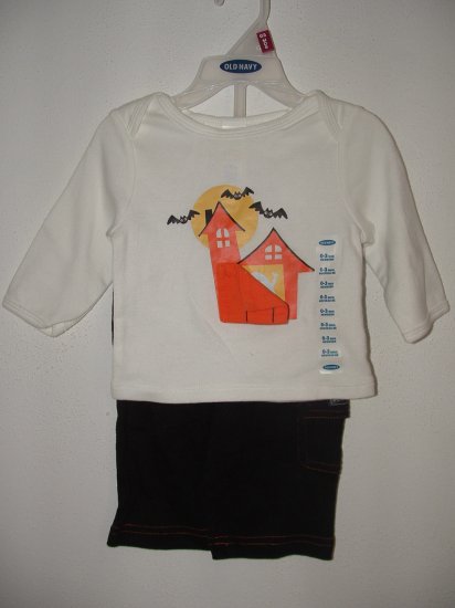 NWT Girls Boys OLD NAVY Halloween 2pc Pant Set 0-3 Mo