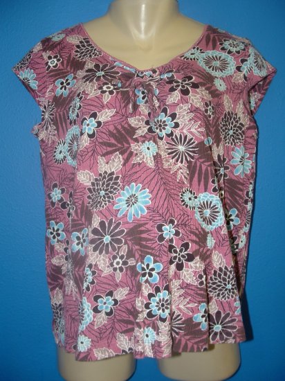 Maternity Baby & Me Cap Sleeve Tee Shirt Medium EUC
