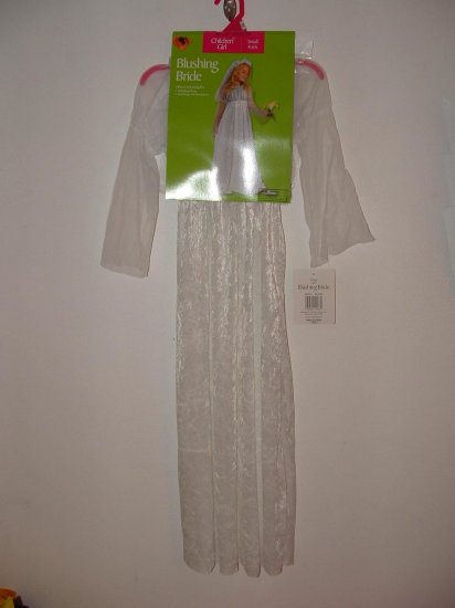 NWT Girls 2pc BLUSHING BRIDE Halloween Costume Sz 4-6x