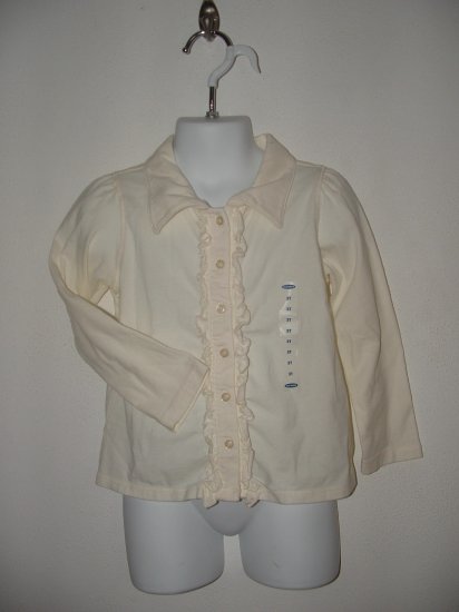 NWT Toddler Girls OLD NAVY Long Sleeve Shirt Sz 3T