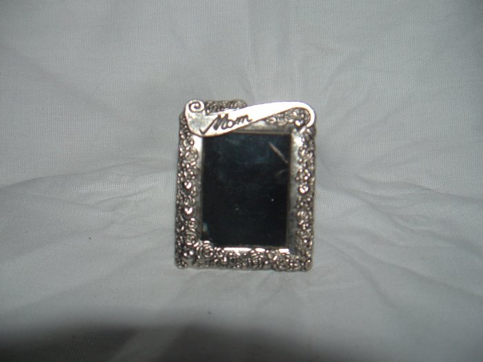 NIP Mini Silver Photo Easel Frame or Pin Gift for Mom
