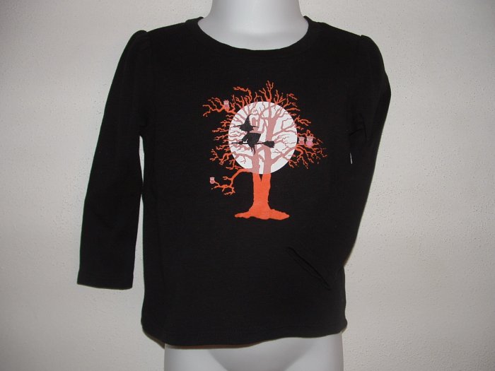 NWT Girls OLD NAVY Halloween Long Sleeve Shirt 12-18 Mo