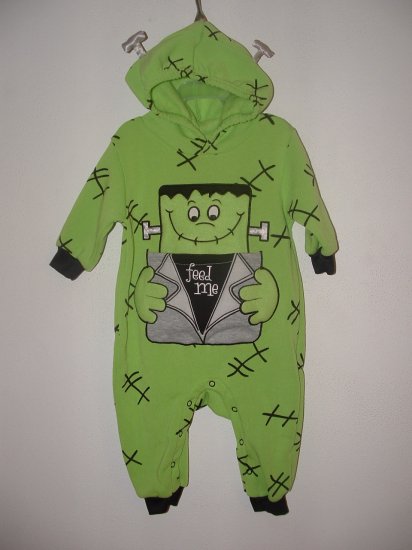 NWT Girl Boy Halloween FRANKENSTEIN Costume Sz 3-6 Mo