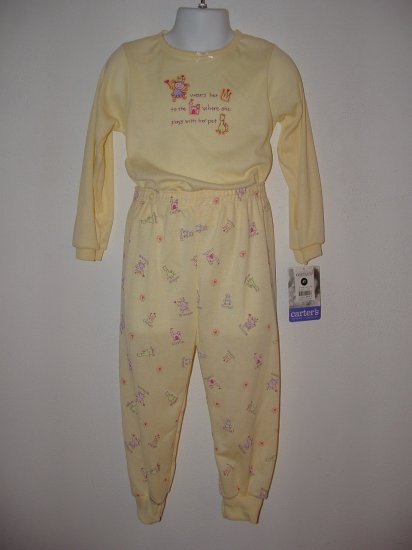 *NWT* Girls CARTERS 2pc Fall Princess Pajamas Size 4T