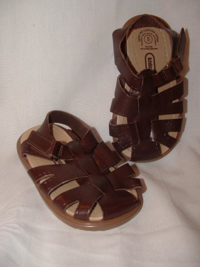 Girl Boy KID CONNECTION Brown Sandels Size 5 **EUC**