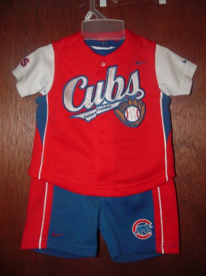Infant Boys NIKE 3pc CUBS SOSA Short Set Sz 6-9 Mo *LN*