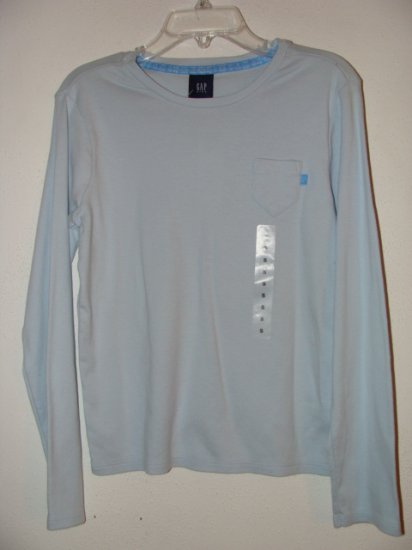 **NWT** Girls GAP Long Sleeve Blue Shirt Size Small 6/