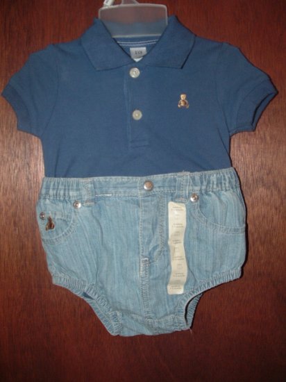 *NWT* Boys BABY GAP 2pc Polo Short Set 3-6 Months CUTE!