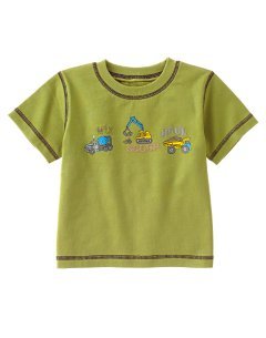 Boy GYMBOREE DIG Mix Scoop Haul Tee T-shirt 3-6 Mo EUC
