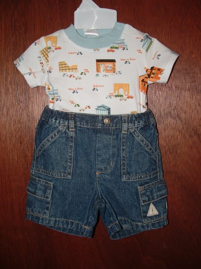 *NWT* Boy GYMBOREE When In Rome 2pc Short Set 3-6 Month