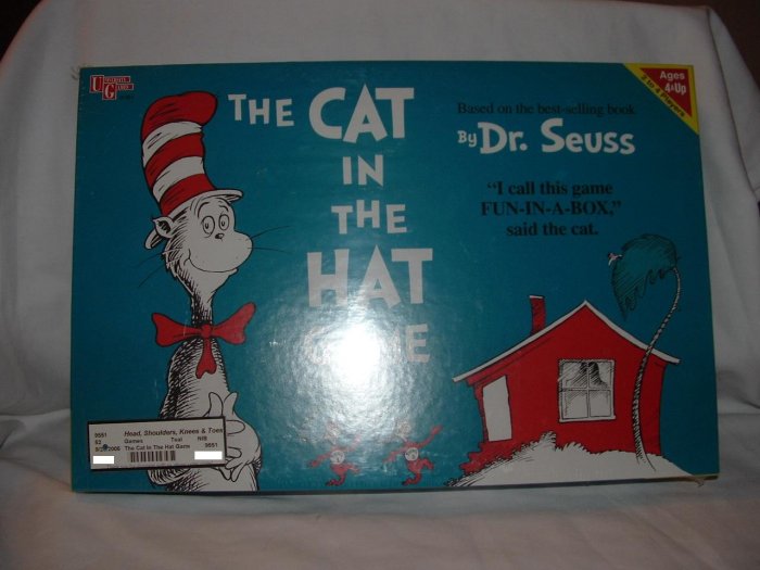 NIB Dr Suess THE CAT IN THE HAT Board Game 4 & Up GIFT