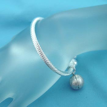 BASKETBALL BANGLE CHARM BRACELET