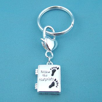 "FOOTPRINTS" KEYCHAIN