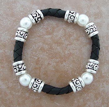 PEARL BEADS - CASTING BEADS - CORDED BRACELET