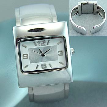 WATCH ~ SILVER BANGLE DESIGN