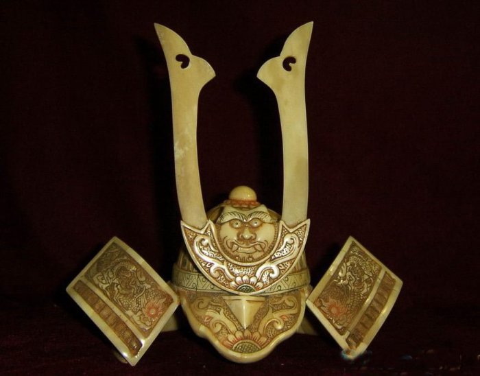 Old Bone Art Lucky Design Carving general Cap