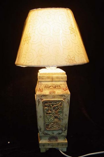 Old Bone Art Handicraft Flwoer Design Lamp Decoration