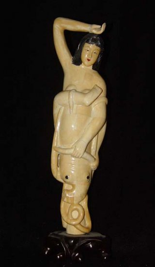 Exquisite Bone Art Handicraft faerie Figure