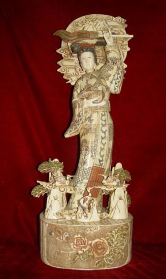 Exquisite Bone Art Handicraft Chinese Moon fairy Figure