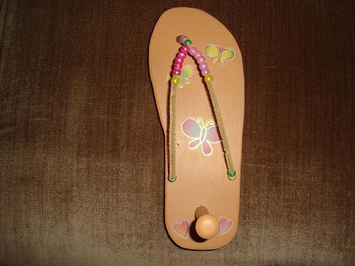 Wooden Flip Flop Key Holders