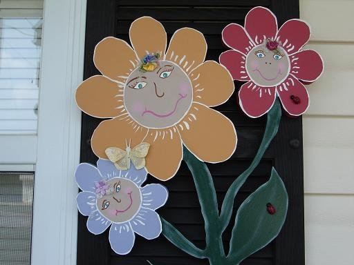 Flower Faces Outdoor Decoration