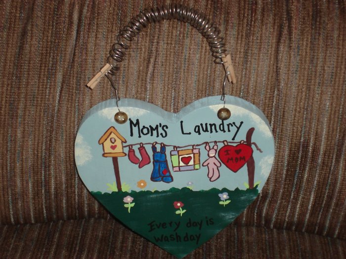 "Moms Laundry" Sign