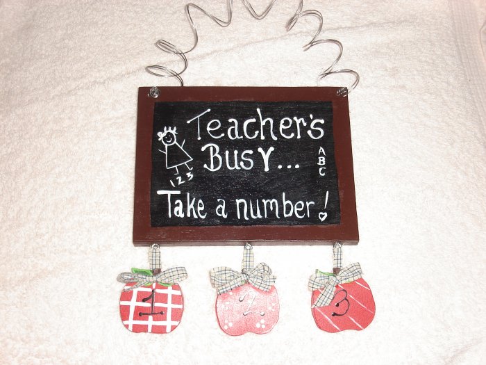 "Teachers Busy" Chalk Boards