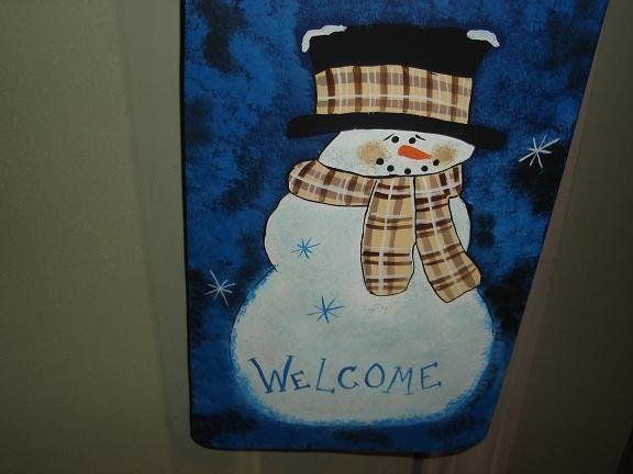 Snowman Welcome Hanger