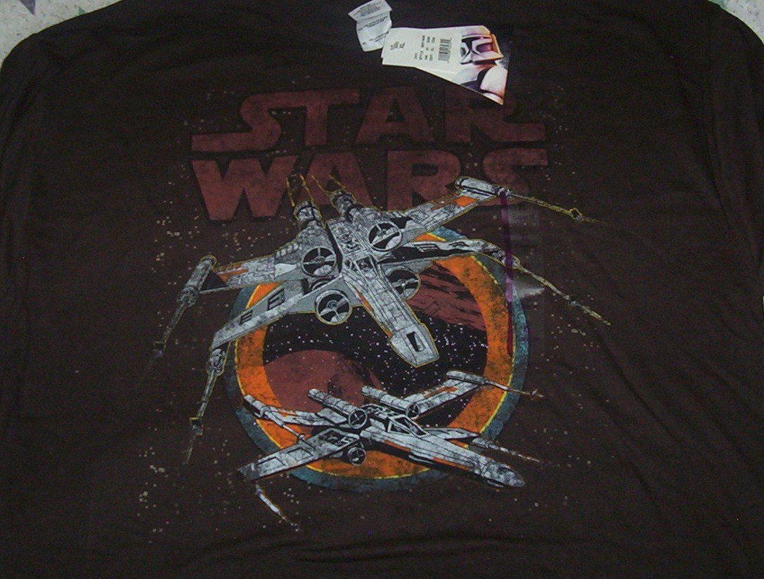 Adult size XL Star Wars X-wing fighter T-shirt